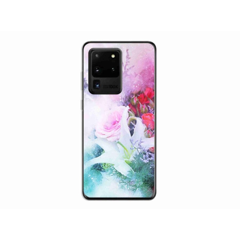 Gél borítás mmCase Samsung Galaxy S20 Ultra - virágok 4
