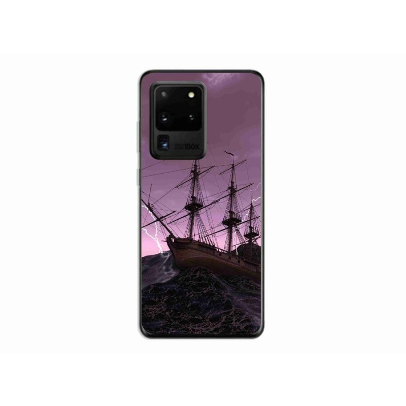 Zselés borítás mmCase Samsung Galaxy S20 Ultra készülékhez - hajó a viharban