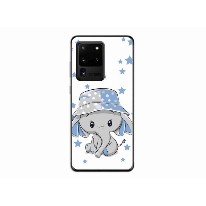 Gél védőhuzat mmCase Samsung Galaxy S20 Ultra készülékhez - kék elefánt