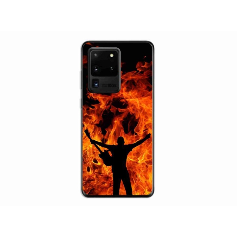 Gél borítás mmCase Samsung Galaxy S20 Ultra - zenész és tűz