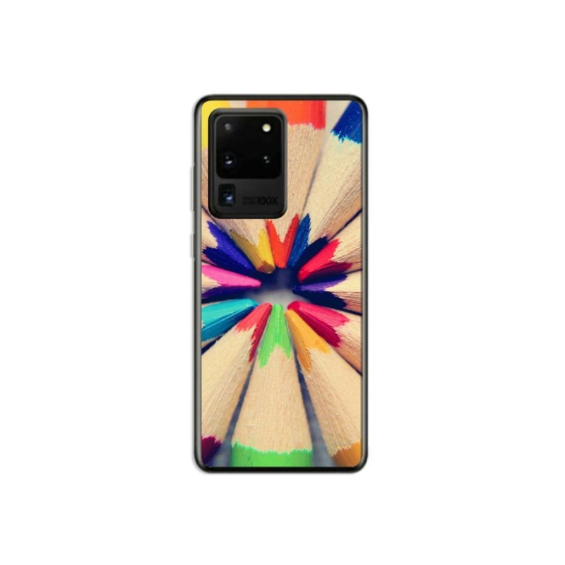 Gél védőhuzat mmCase Samsung Galaxy S20 Ultra készülékhez - zsírkréták