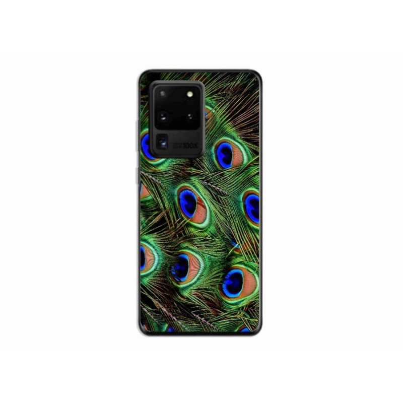 Zselés borítás mmCase Samsung Galaxy S20 Ultra készülékhez - pávatoll