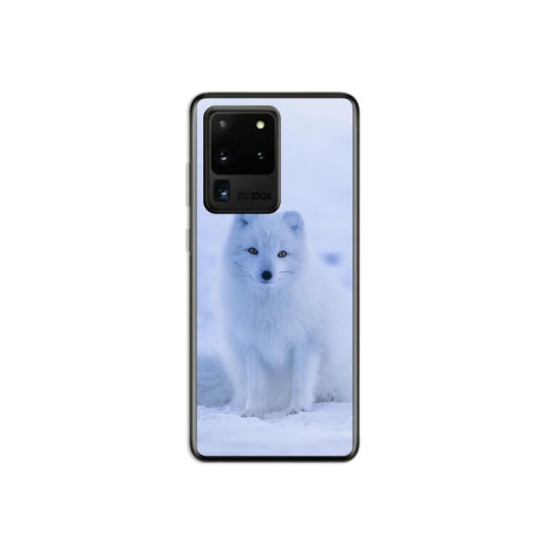 Zselés borítás mmCase Samsung Galaxy S20 Ultra készülékhez - polár róka