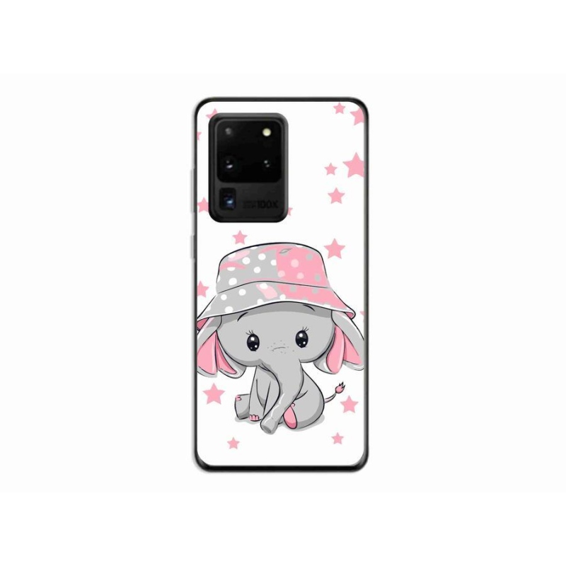 Gél védőhuzat mmCase Samsung Galaxy S20 Ultra készülékhez - rózsaszín elefánt