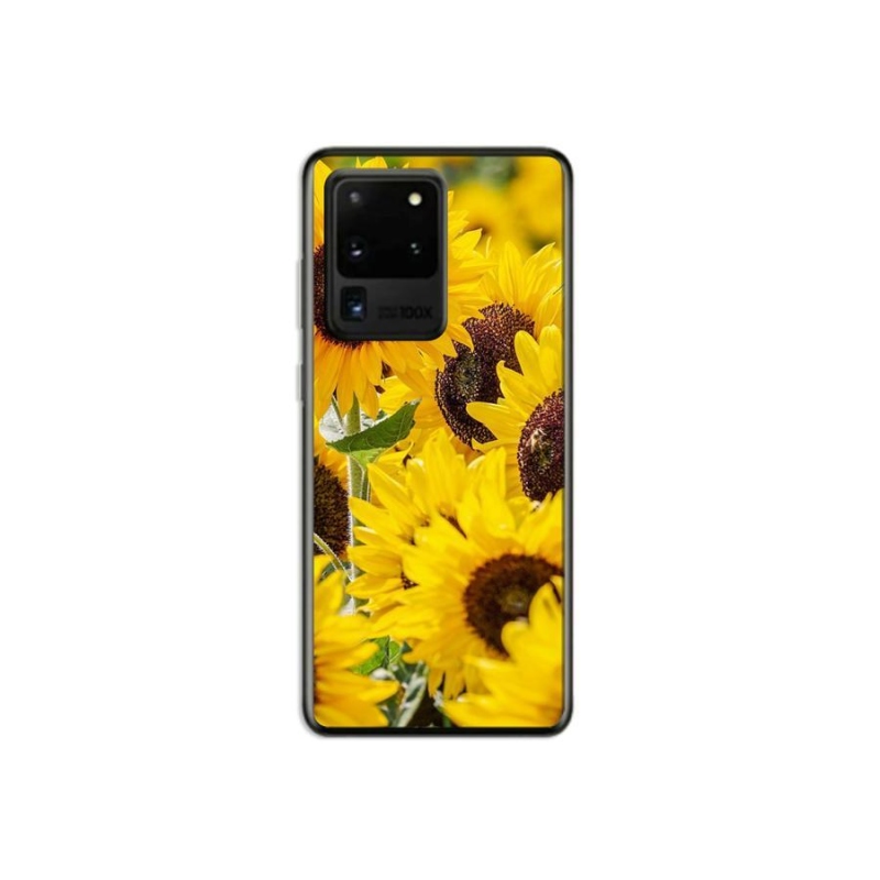 Zselés borítás mmCase Samsung Galaxy S20 Ultra készülékhez - Napraforgó