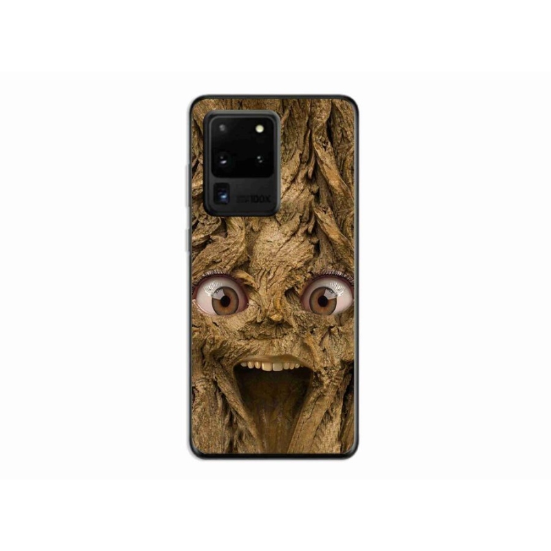 Gél borítás mmCase Samsung Galaxy S20 Ultra készülékhez - vidám fa szemekkel