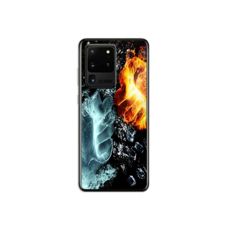 Zselés borítás mmCase Samsung Galaxy S20 Ultra - víz és tűz