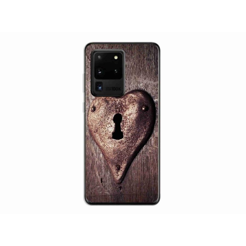 Gél borítás mmCase Samsung Galaxy S20 Ultra készülékhez - szív alakú zár