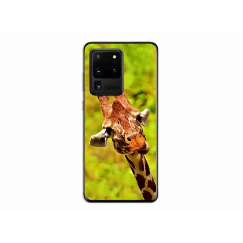 Gél védőhuzat mmCase Samsung Galaxy S20 Ultra készülékhez - zsiráf