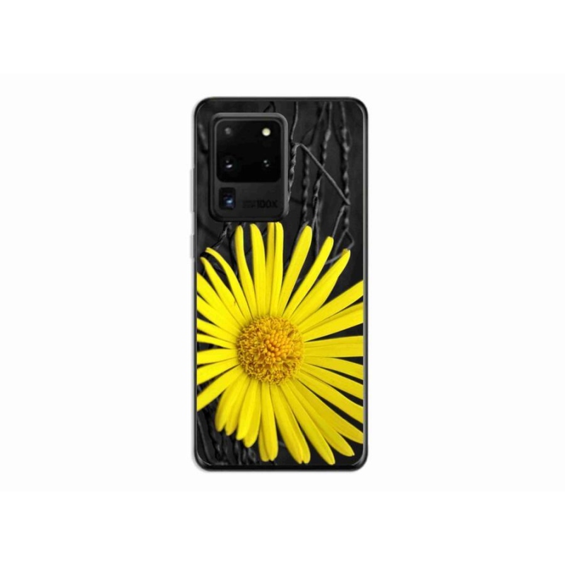 Gél védőhuzat mmCase Samsung Galaxy S20 Ultra készülékhez - sárga virág