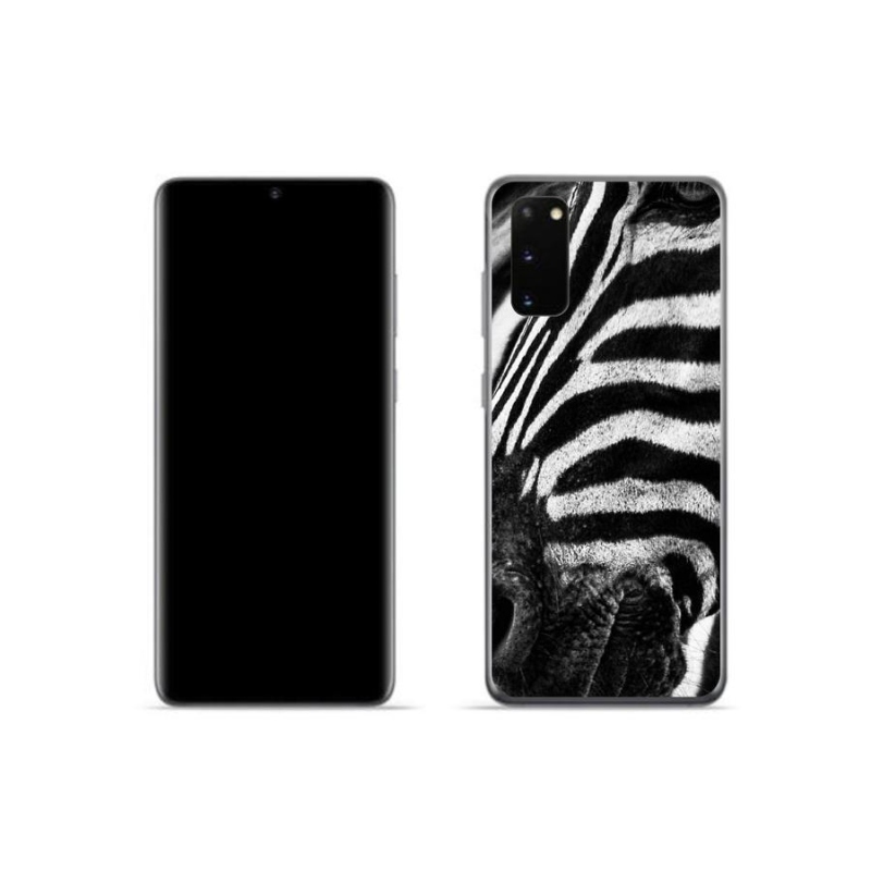 Zselés borítás mmCase Samsung Galaxy S20 készülékhez - zebra