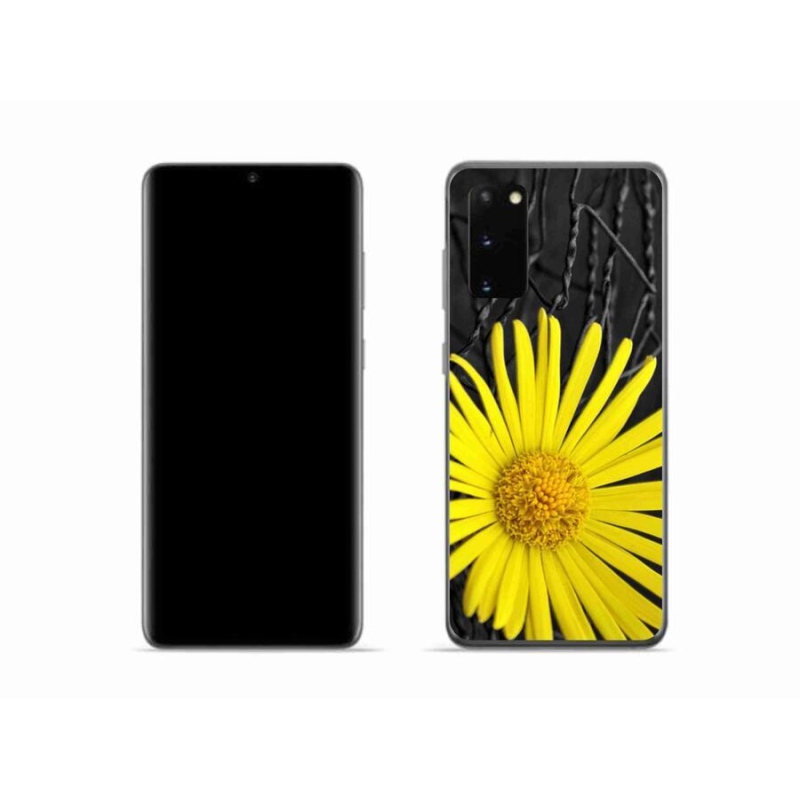 Gél védőhuzat mmCase Samsung Galaxy S20 készülékhez - sárga virág
