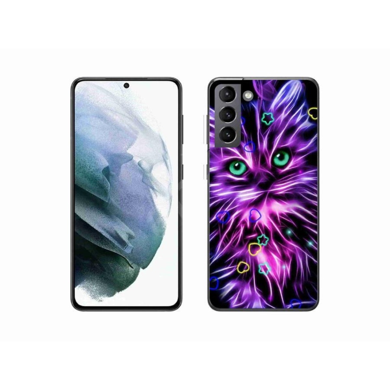 Gél borítás mmCase Samsung Galaxy S21 készülékhez - absztrakt macska