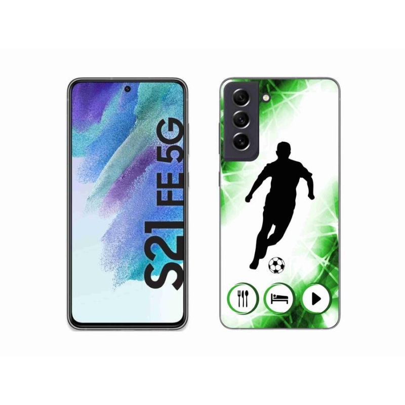 Zselés borítás mmCase Samsung Galaxy S21 FE 5G - focista számára