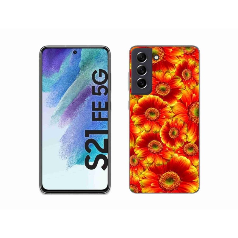 Zselés borítás mmCase Samsung Galaxy S21 FE 5G - gerbera 1