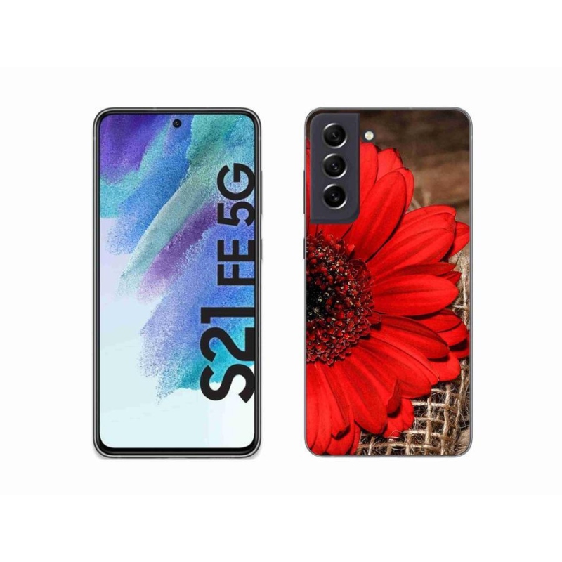 Zselés borítás mmCase Samsung Galaxy S21 FE 5G - gerbera
