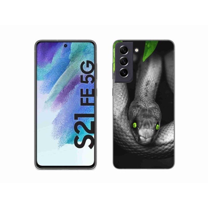 Gél védőburkolat mmCase Samsung Galaxy S21 FE 5G - kígyó
