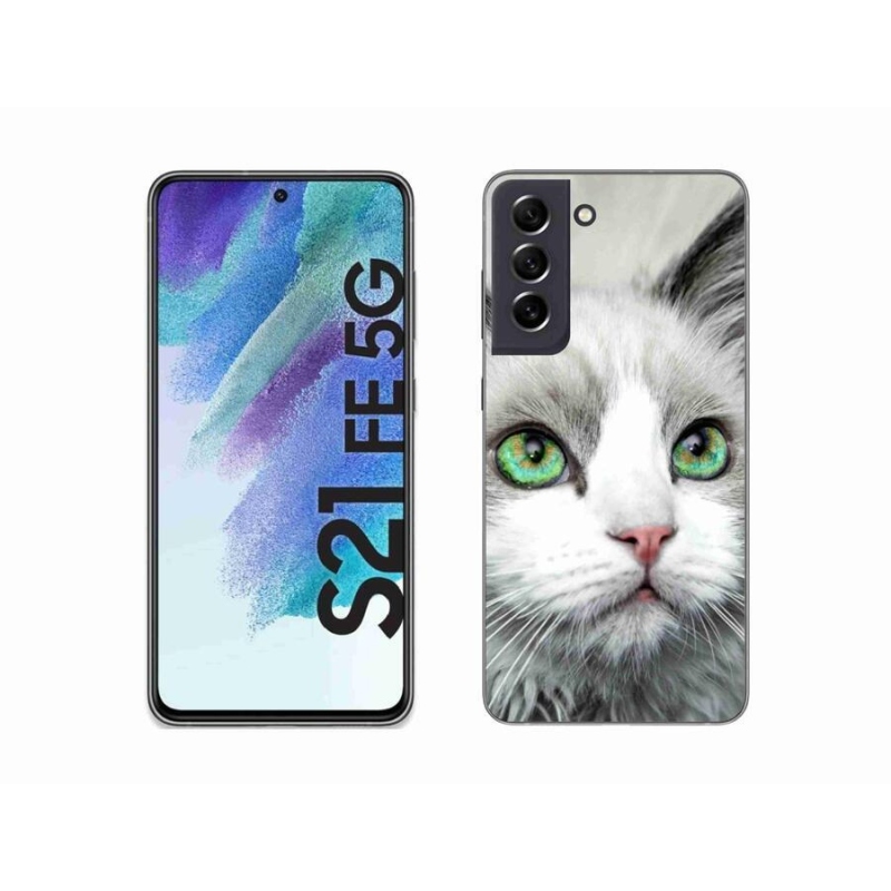 Zselés borítás mmCase Samsung Galaxy S21 FE 5G - macskaszem