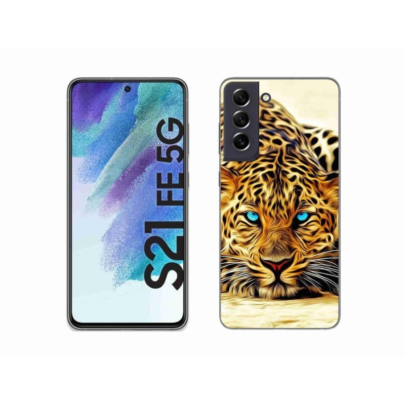 Zselés borítás mmCase Samsung Galaxy S21 FE 5G - rajzfilm tigrishez