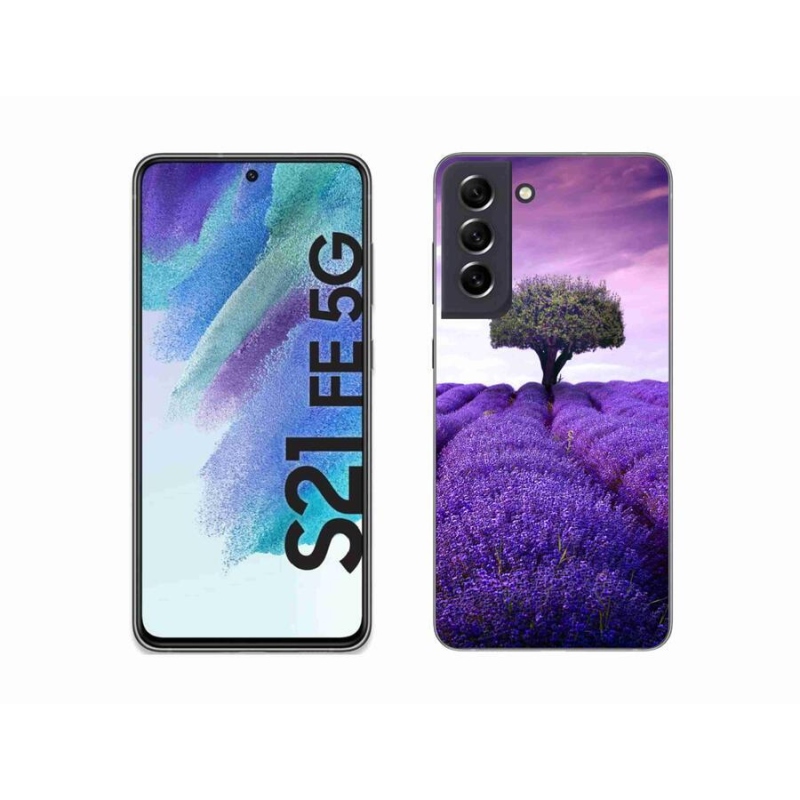 Gél védőhuzat mmCase Samsung Galaxy S21 FE 5G - levendula rét
