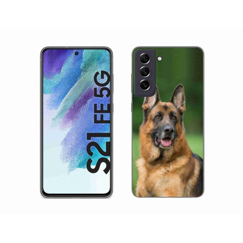 Zselés borítás mmCase Samsung Galaxy S21 FE 5G - Német juhászkutya számára