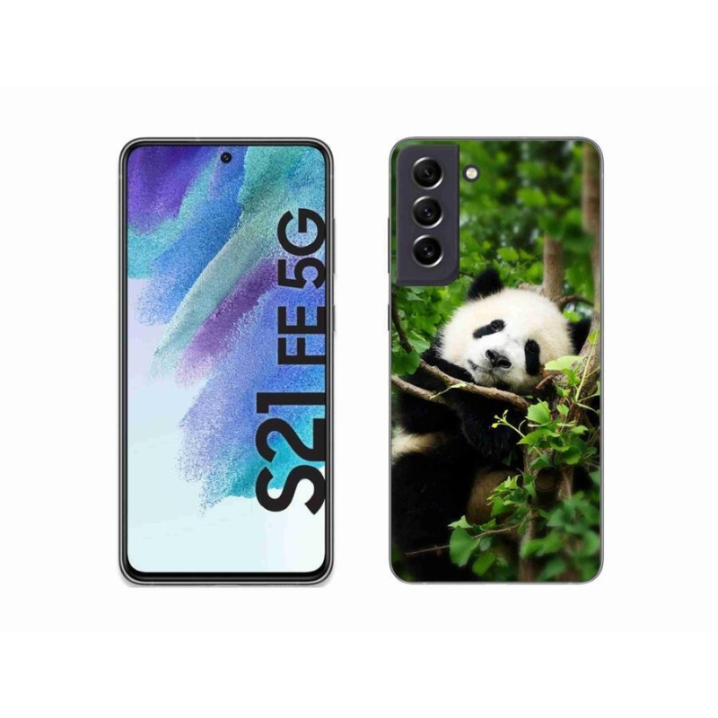 Zselés borítás mmCase Samsung Galaxy S21 FE 5G - panda