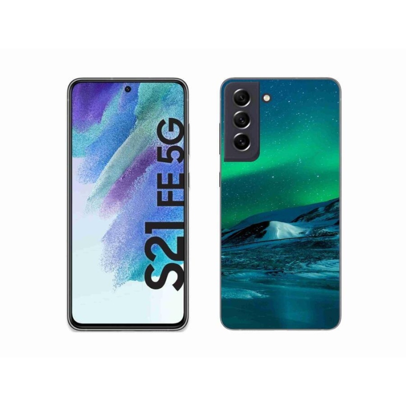 Gél borító mmCase Samsung Galaxy S21 FE 5G - sarki fény - mmCase Samsung Galaxy S21 FE 5G - aurora borealis
