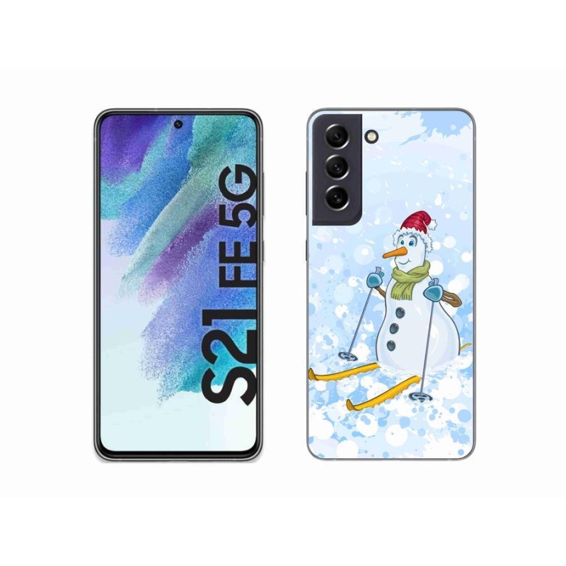 Gél védőhuzat mmCase Samsung Galaxy S21 FE 5G - hóemberhez