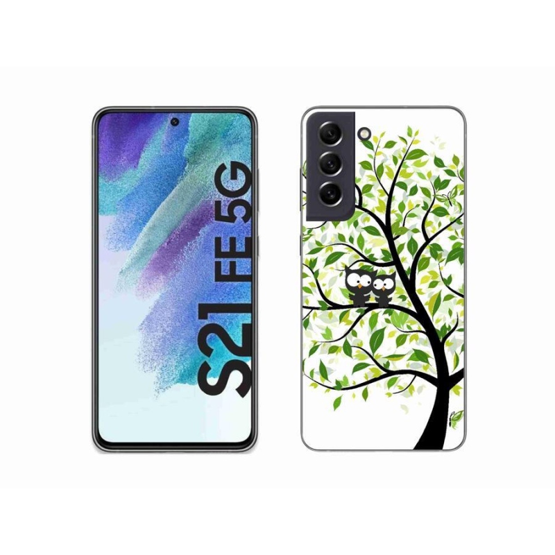 Zselés borítás mmCase Samsung Galaxy S21 FE 5G - baglyok a fán