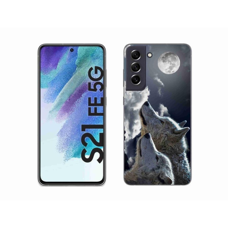 Gél védőburkolat mmCase Samsung Galaxy S21 FE 5G - farkasok