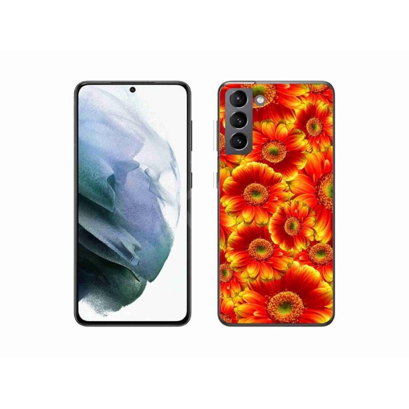 Gél borítás mmCase Samsung Galaxy S21 készülékhez - gerbera 1