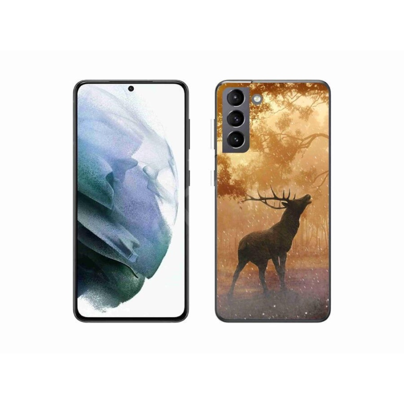 Zselés borítás mmCase Samsung Galaxy S21 készülékhez - szarvas a vadászaton