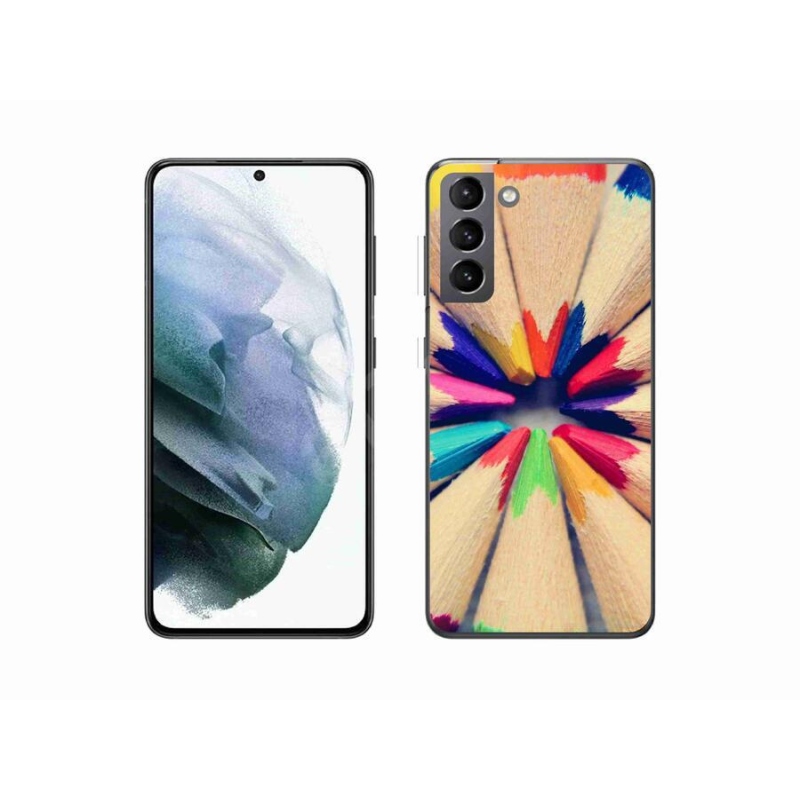 Gél védőhuzat mmCase Samsung Galaxy S21 készülékhez - zsírkréták