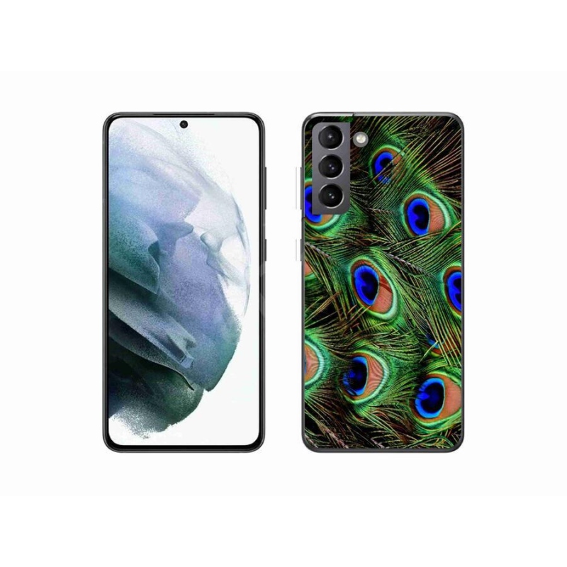 Zselés borítás mmCase Samsung Galaxy S21 készülékhez - pávatoll