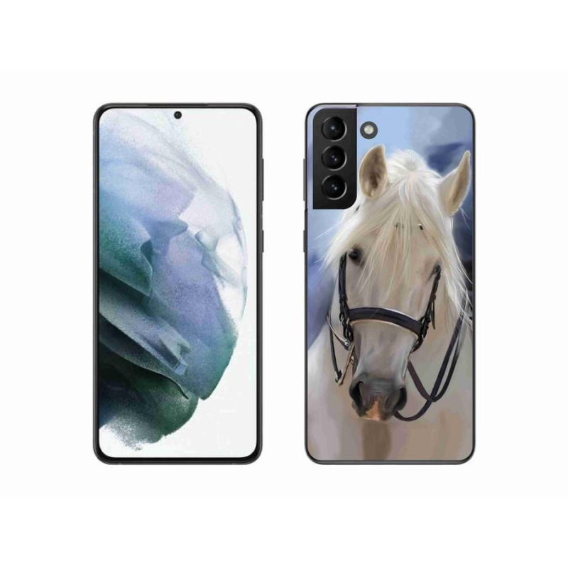 Zselés borítás mmCase Samsung Galaxy S21 Plus - fehér ló