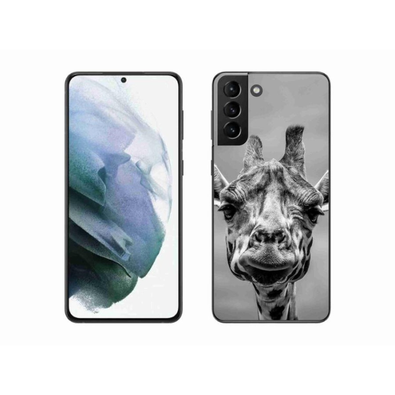 Zselés borítás mmCase Samsung Galaxy S21 Plus készülékhez - fekete-fehér zsiráf