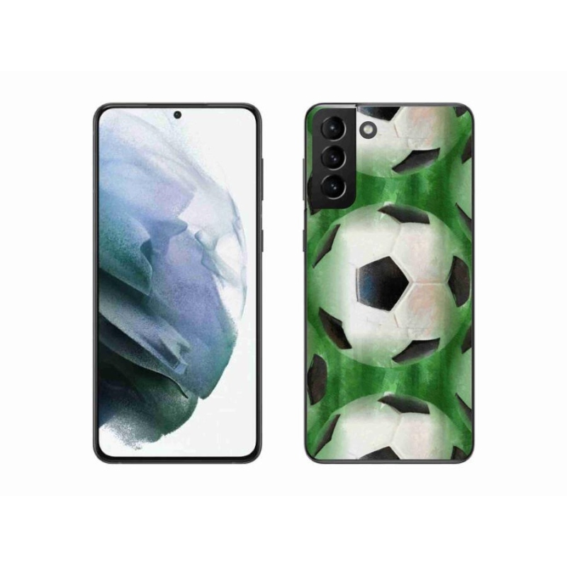 Gél borítás mmCase a mobil Samsung Galaxy S21 Plus - focilabda
