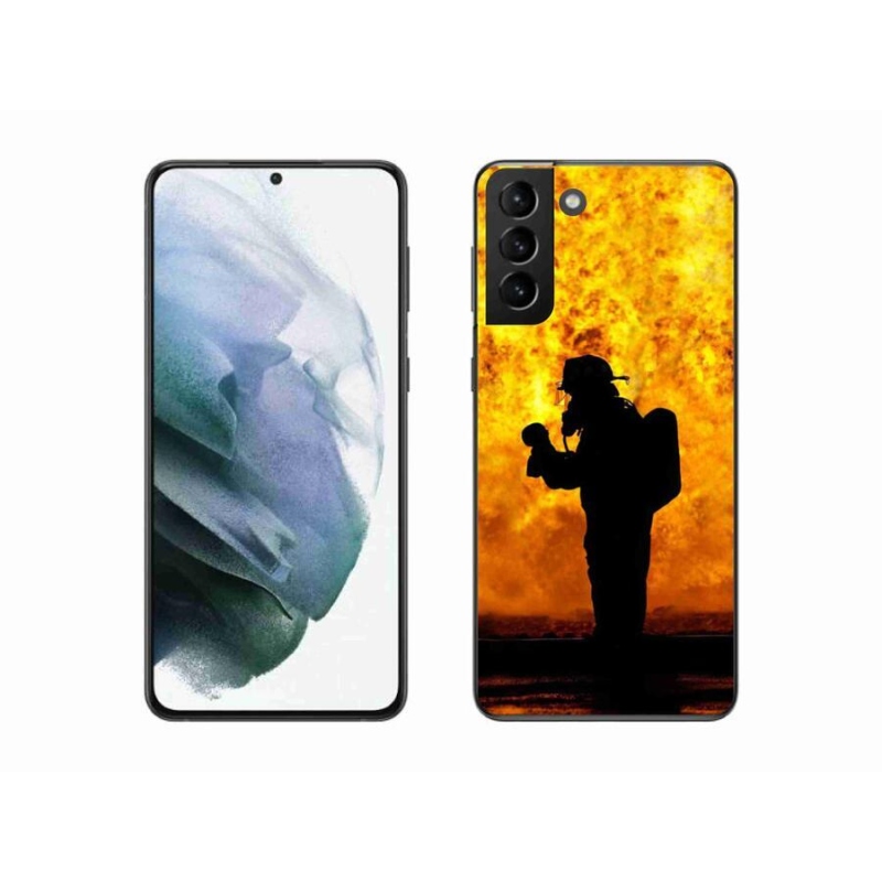 Gél borítás mmCase Samsung Galaxy S21 Plus készülékhez - tűzoltó