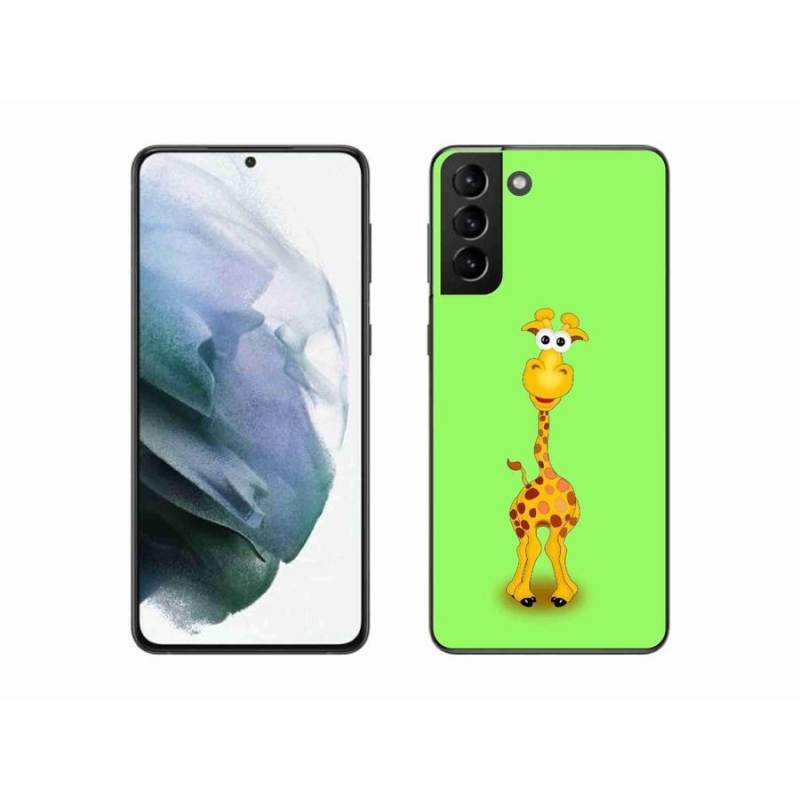 Zselés borítás mmCase Samsung Galaxy S21 Plus készülékhez - rajzfilm zsiráf