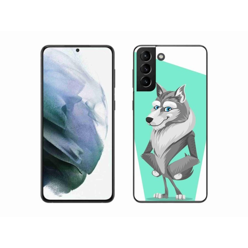 Zselés borítás mmCase Samsung Galaxy S21 Plus készülékhez - rajzfilm farkas