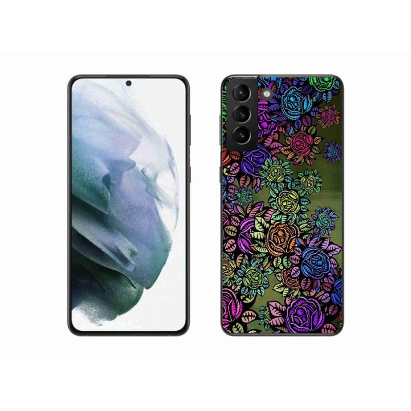 Gél borítás mmCase Samsung Galaxy S21 Plus - virágok 6