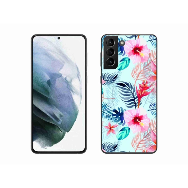 Gél borítás mmCase Samsung Galaxy S21 Plus készülékhez - virágok
