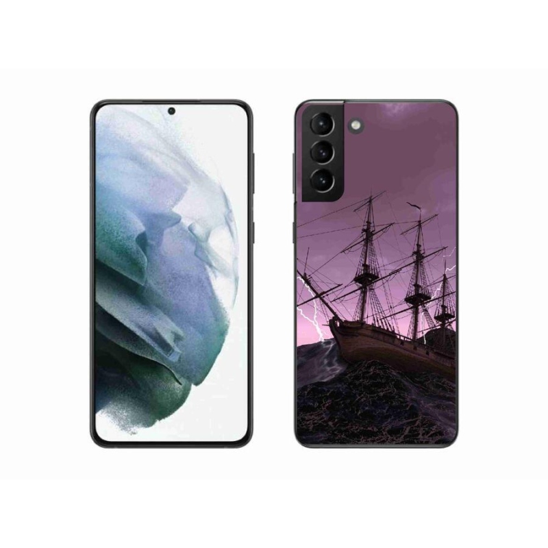 Zselés borítás mmCase Samsung Galaxy S21 Plus készülékhez - hajó a viharban