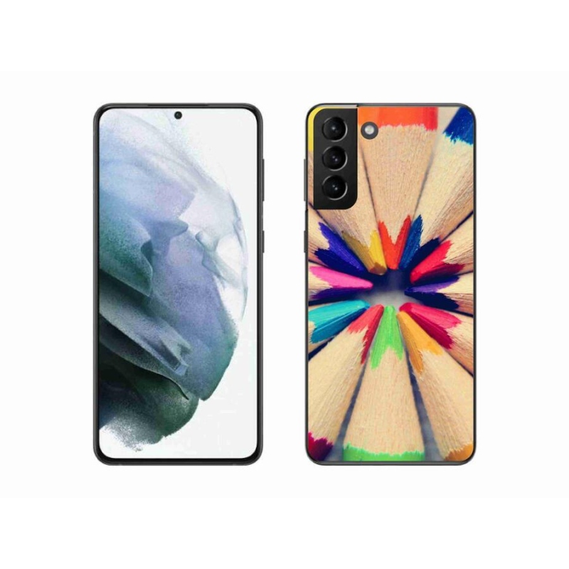 Gél védőhuzat mmCase Samsung Galaxy S21 Plus készülékhez - zsírkréták