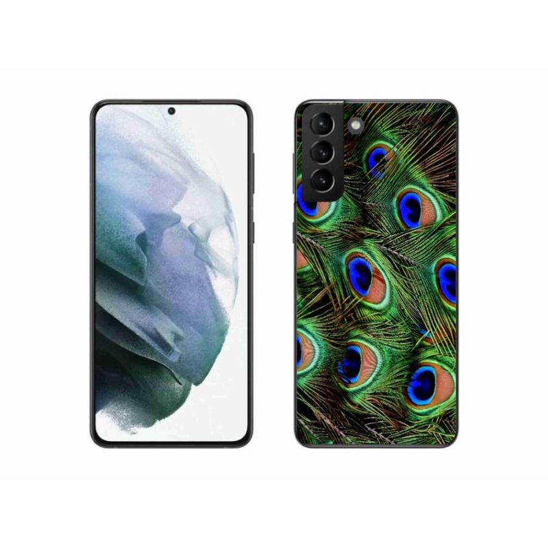 Zselés borítás mmCase Samsung Galaxy S21 Plus készülékhez - pávatoll