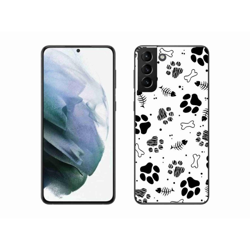 Gél borítás mmCase Samsung Galaxy S21 Plus készülékhez - kutyamancsok 1