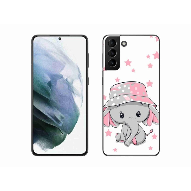 Gél védőhuzat mmCase Samsung Galaxy S21 Plus készülékhez - rózsaszín elefánt