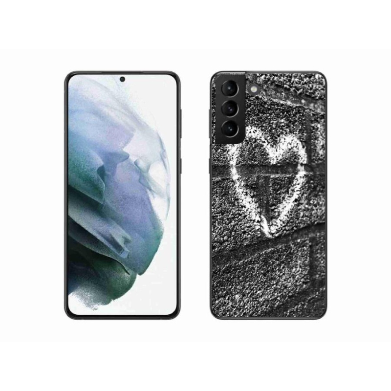 Gél borítás mmCase Samsung Galaxy S21 Plus készülékhez - szív a falon