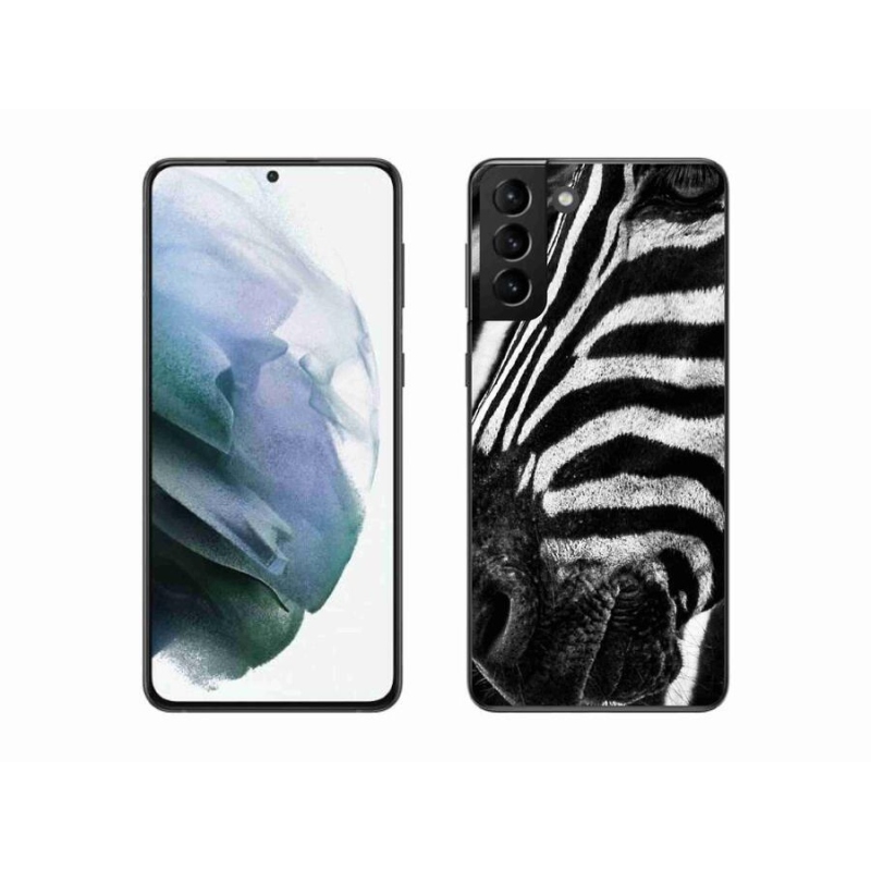 Zselés borítás mmCase Samsung Galaxy S21 Plus készülékhez - zebra