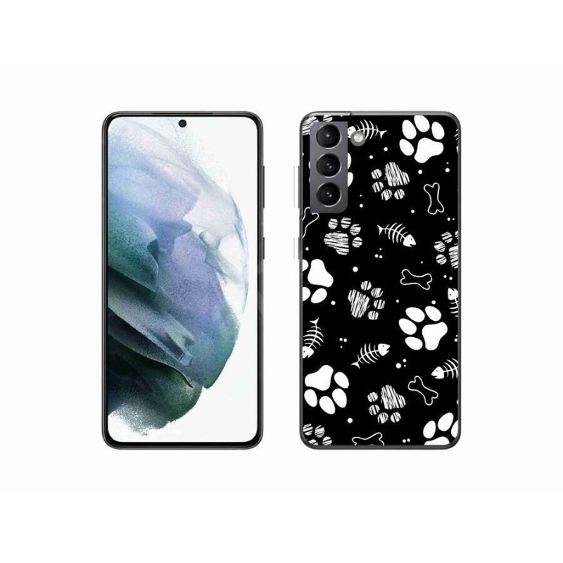 Gél borítás mmCase Samsung Galaxy S21 készülékhez - kutyamancsok